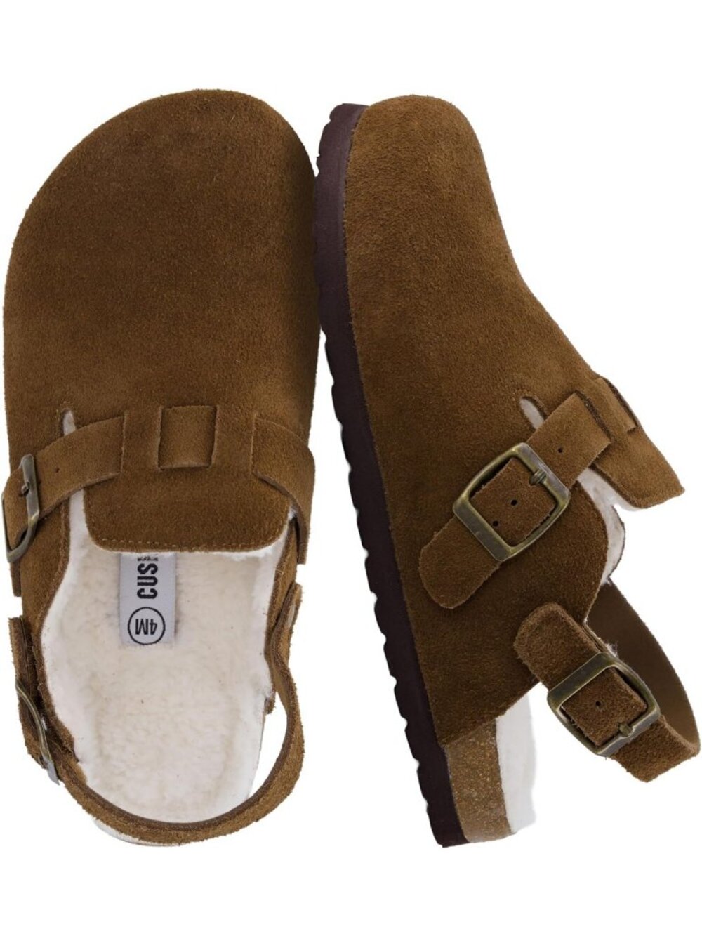 CUSHIONAIRE Hello Kids 100% Genuine Suede Clogs for Boys and Girls
